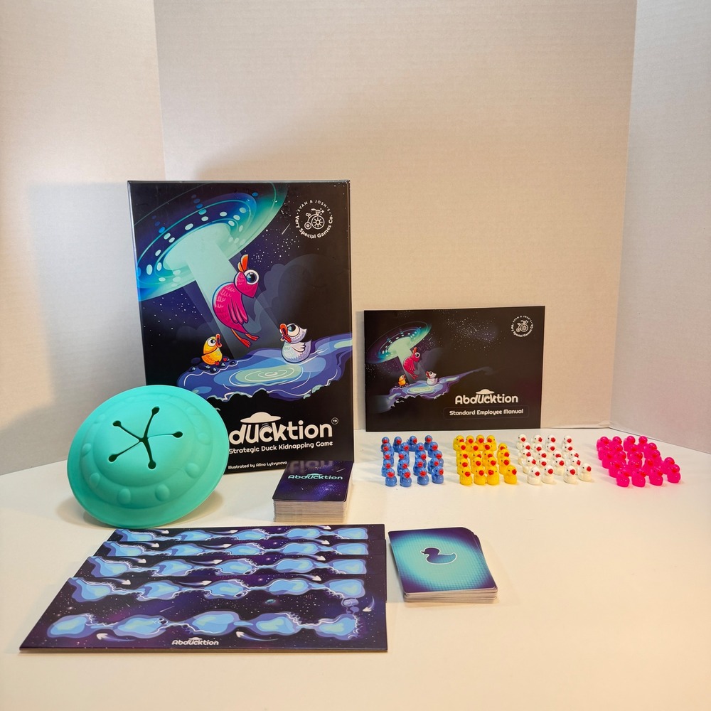Abducktion Board Game Very Special Games Family Night Tabletop Duck UFO COMPLETE